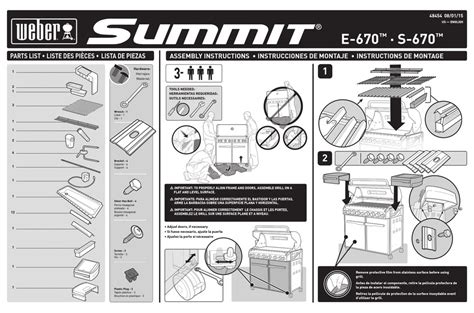 weber summit   assembly instructions   manualslib