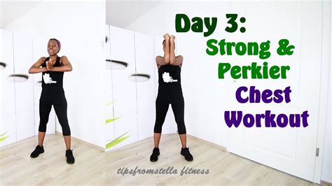 day 3 perkier chest workout no equipement routine youtube