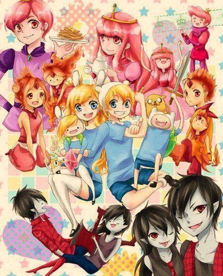 Adventure Time From Both Worlds In Anime And Usual Form