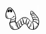 Worm Inchworm Worms Getdrawings sketch template