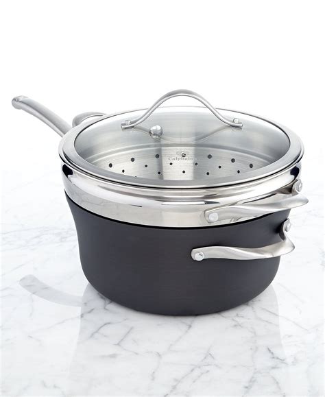 calphalon contemporary nonstick 4 5 qt covered steamer pot with insert
