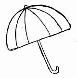 Umbrella Coloring Clipart Pages Clip sketch template