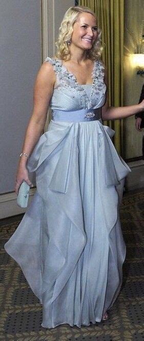 princess mette marit royal fashion fashion blue gown