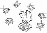 Sonic Coloring Excalibur Emeralds sketch template
