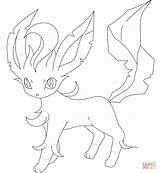Leafeon Glaceon sketch template