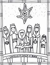 Epiphany Coloring Kids Pages Church Sheet Bulletin Covers Christian sketch template