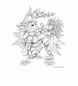 Coloring Pages Fairy Bergsma Jody Adult Printable Colouring Fairies Mermaid Artist Grown Ups Adults Elfes Books Cool Gif Kids Coloriage sketch template