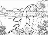 Coloring Dinosaurs Pages Dinosaur Kids Aquatic Printable Print Rex Cartoon Animals Justcolor sketch template