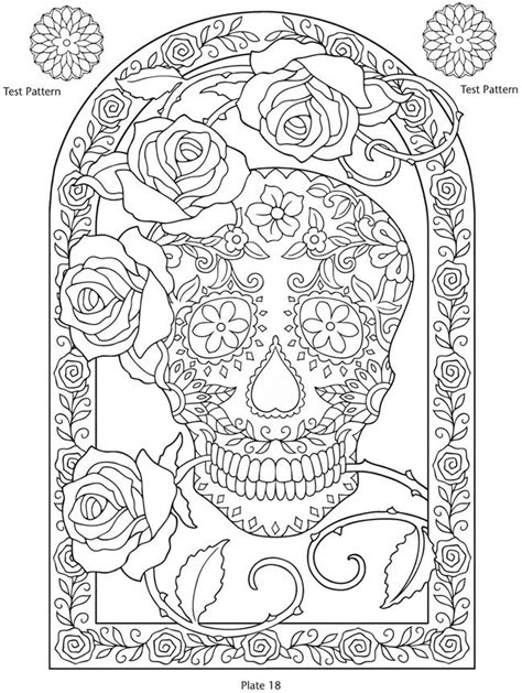 day   dead images  pinterest coloring books coloring