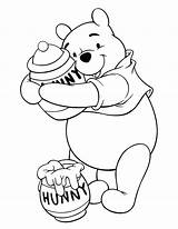 Pooh Winnie Coloring Pages Classic Getdrawings sketch template