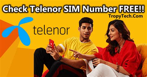 check telenor sim number   check code tropy tech