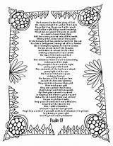 Psalm Coloring Revelation Psalms sketch template