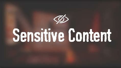 sensitive content youtube