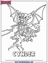 Cynder Undead Crache Skylanders Ludinet Series2 Designlooter sketch template