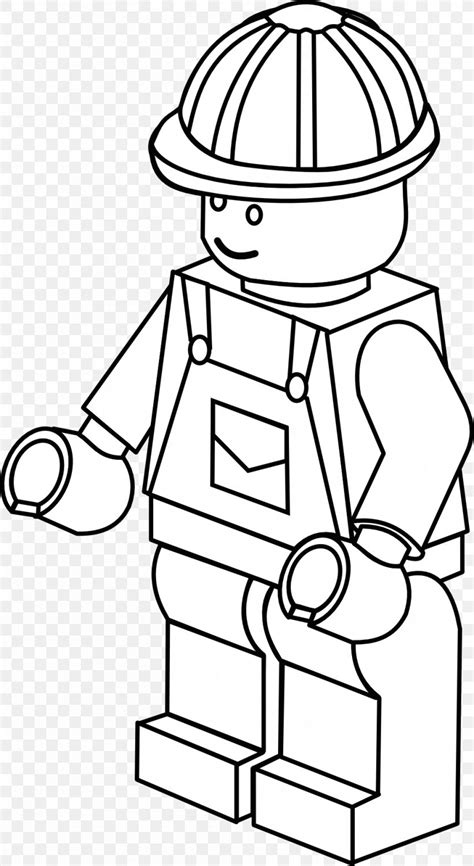 colouring pages coloring book lego minifigure firefighter png