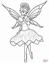Fairy Coloring Pages Girls Printable Color Print Getcolorings sketch template