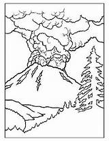 Vulkan Vulcano Kostenlos Ausmalbild Colorare Ausdrucken Misti Disegni Malvorlagen Paesaggi Immagine Drucken sketch template