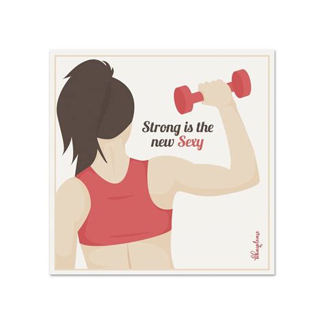 strong is the new sexy wooden fridge refrigerator magnet