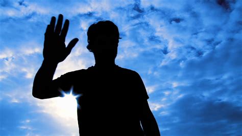 person waving   goodbye silhouette stock video footage storyblocks