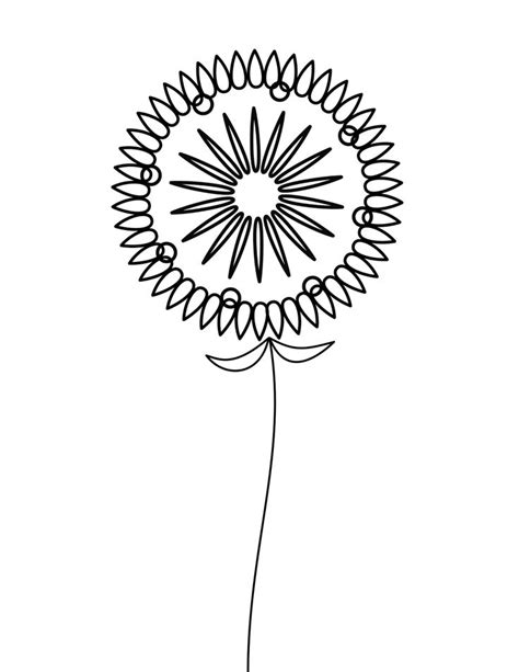 floral coloring page spiral geometric flower coloring page coloring
