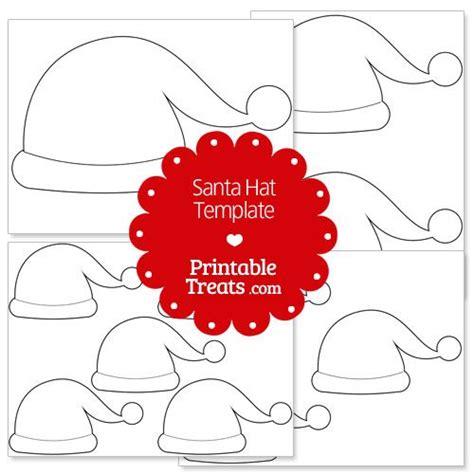 printable santa hats