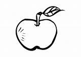 Appel Manzana Colorear Kleurplaat Kleurplaten Apfel Pomme Mela Tekenen Manzanas Malvorlage Tekening Om Appels Makkelijk Makkelijke Getekend Einstein sketch template