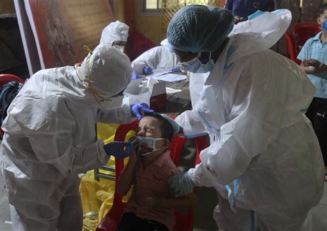 people infected indias virus outbreak  soaring
