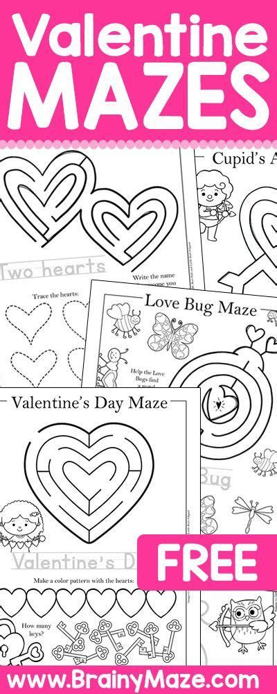 valentines activities worksheet printable   kindergarten