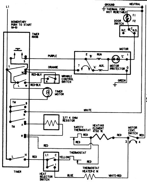 understanding  amana dryer wiring diagram wiring diagram