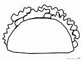 Taco Coloring Pages Printable Mexican Kids Color Getcolorings Print Getdrawings Popular sketch template