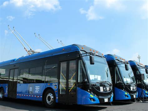 así son los nuevos trolebuses de servicio de transportes