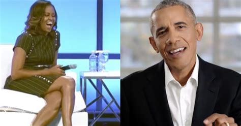 Barack Obama Crashes Michelle S Talk With Super Sweet Tribute For Their