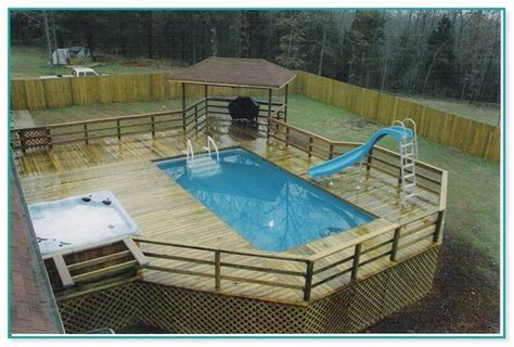 Awesome Above Ground Pool Wood Deck Kits 2 Home Improvement