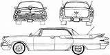 Blueprints Dodge Cars Car Custom Drawings Classic Drawing Door 1959 Lowrider Royal Hardtop Old Line Choose Board Sketch American sketch template