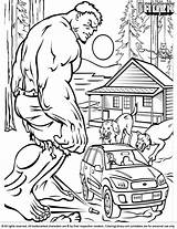 Coloring Hulk Pages Print Printable Boys Library sketch template