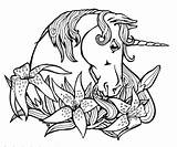 Unicorn Coloring Pages Print Children sketch template