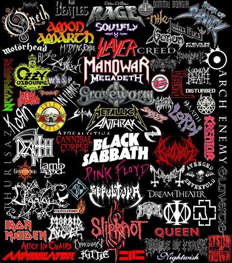 rock  metal band logo logodix