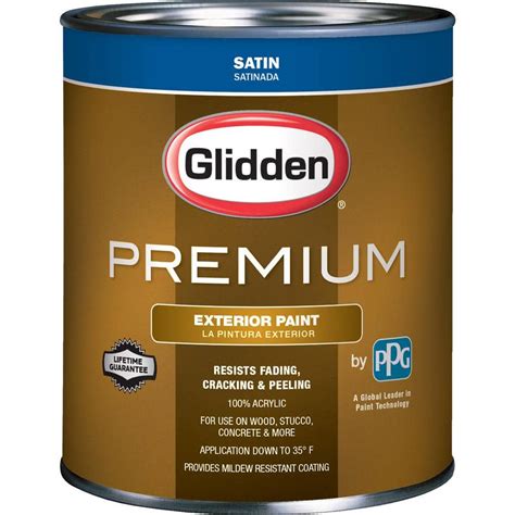 glidden premium  qt satin latex dark colors exterior base paint
