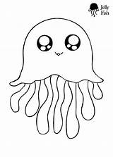 Jellyfish Coloring Pages Kids Fish Drawing Cute Printable Jelly Cutest Colouring Simple Ever Adult Animal Collection Will Choose Board Girls sketch template