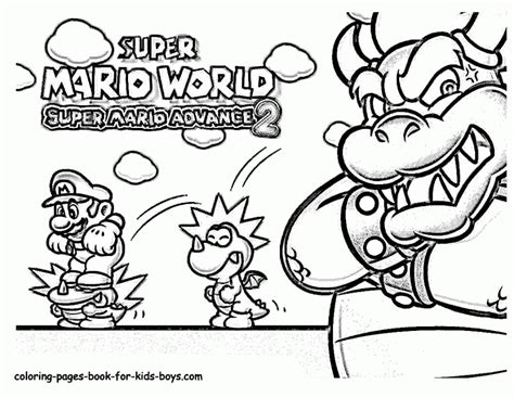 super mario advance coloring pages mario coloring games