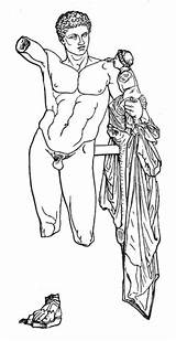 Hermes Coloring Pages Dionysus Supercoloring Infant Greek sketch template