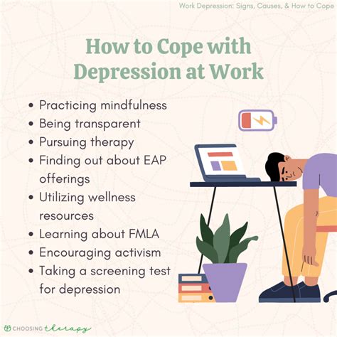 signs  work depression    cope