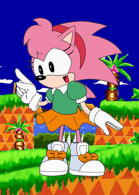 classic amy rose by reallyfaster on deviantart