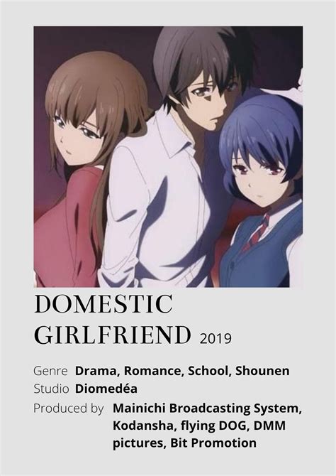 Domestic Girlfriend Anime Minimalist Poster 😊 Information Taken From