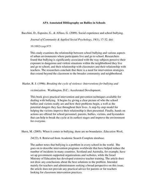 simple teaching  annotated bibliography templates  allbusinesstemplatescom
