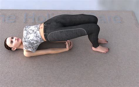setubandhasana bridge yoga pose  holistic care