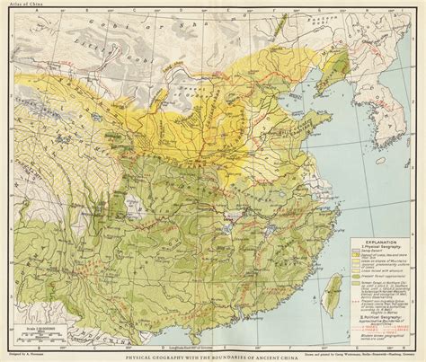 physical geography   boundaries  ancient china norman