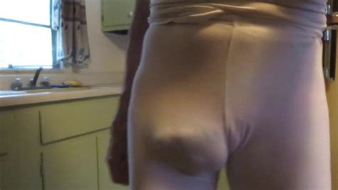 man bitch in tight leggings and visible panties gay