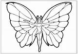 Coloring Butterfly Pages Fairy Wings Wing Template Printable Blank Drawing Kids Color Fun Getcolorings Fairies Print Butter Paintingvalley sketch template