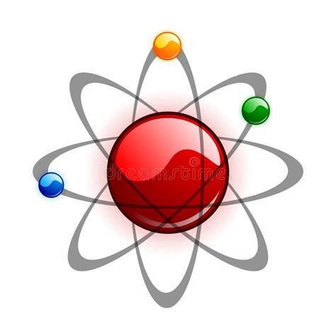 atom symbol stock vector illustration  technology